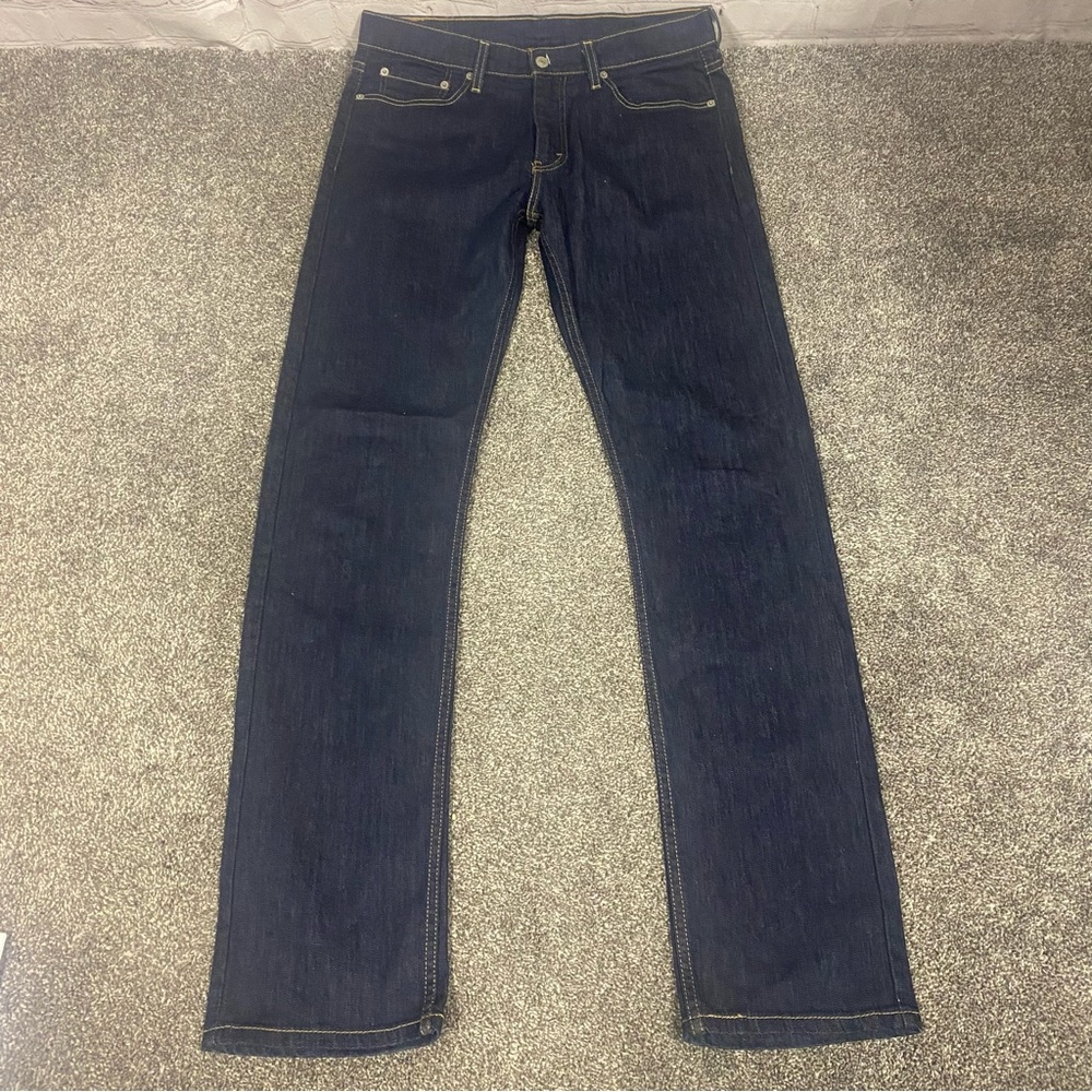 Levi’s 513 32x34 Jeans Slim Straight Fit Men's Medium Wash Denim Blue Jeans Zip